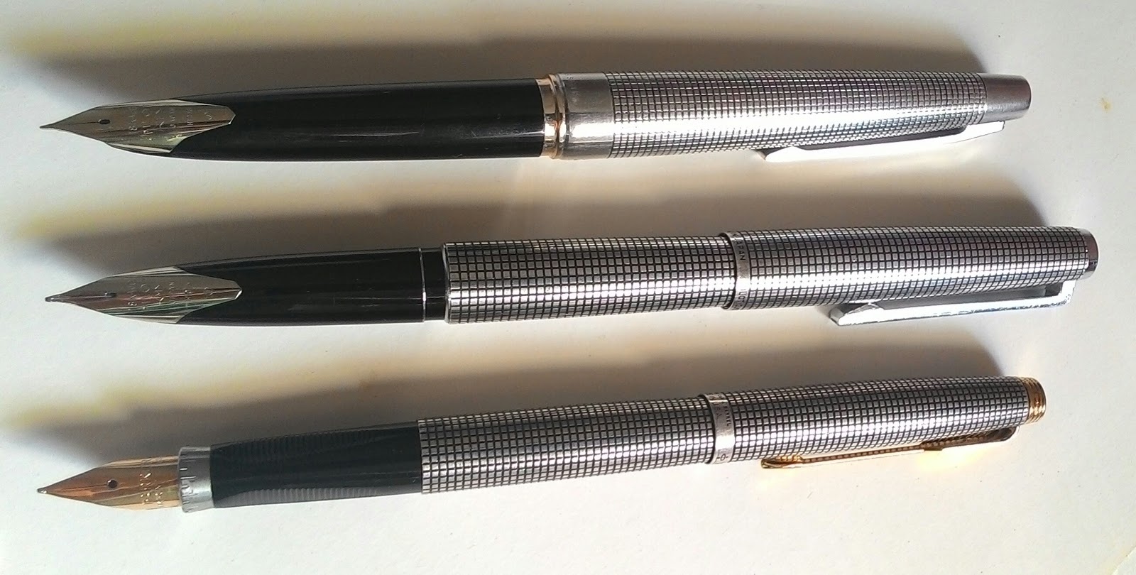 PILOT Custom Sterling Silver 万年筆 My Pilot Custom Sterling Silver <M> H876 and Custom Black